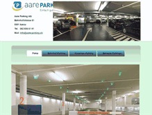 Tablet Screenshot of aare-parking.ch